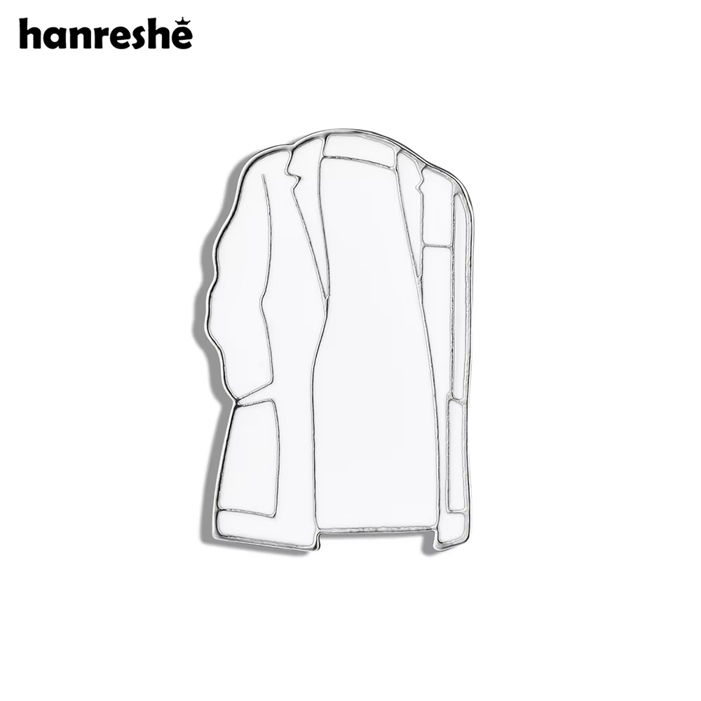 Medical Lab And Science - Hanreshe-Pin de broche esmaltado, casaco branco,