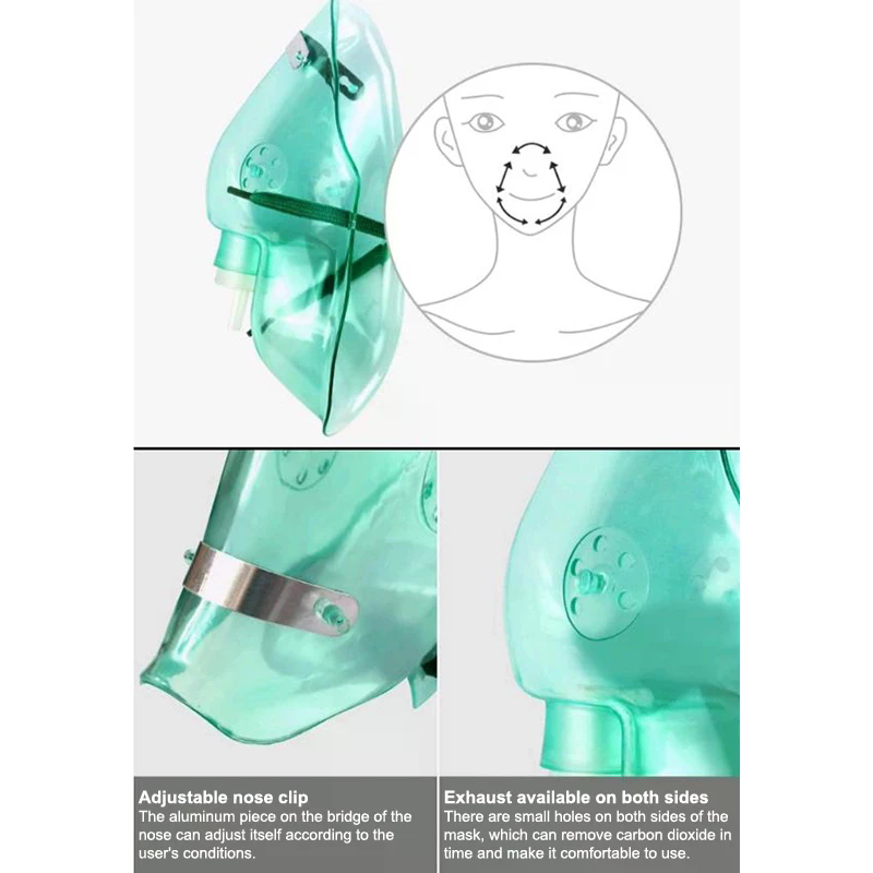 1 pçs adulto/criança máscara f - Oxygen Mask Non-Rebreather avaliação e preço