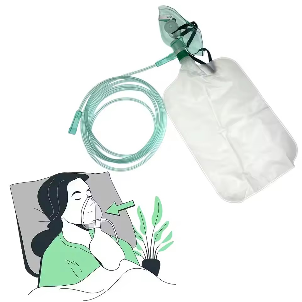 Máscara Facial Descartável par - Oxygen Mask Non-Rebreather avaliação e preço