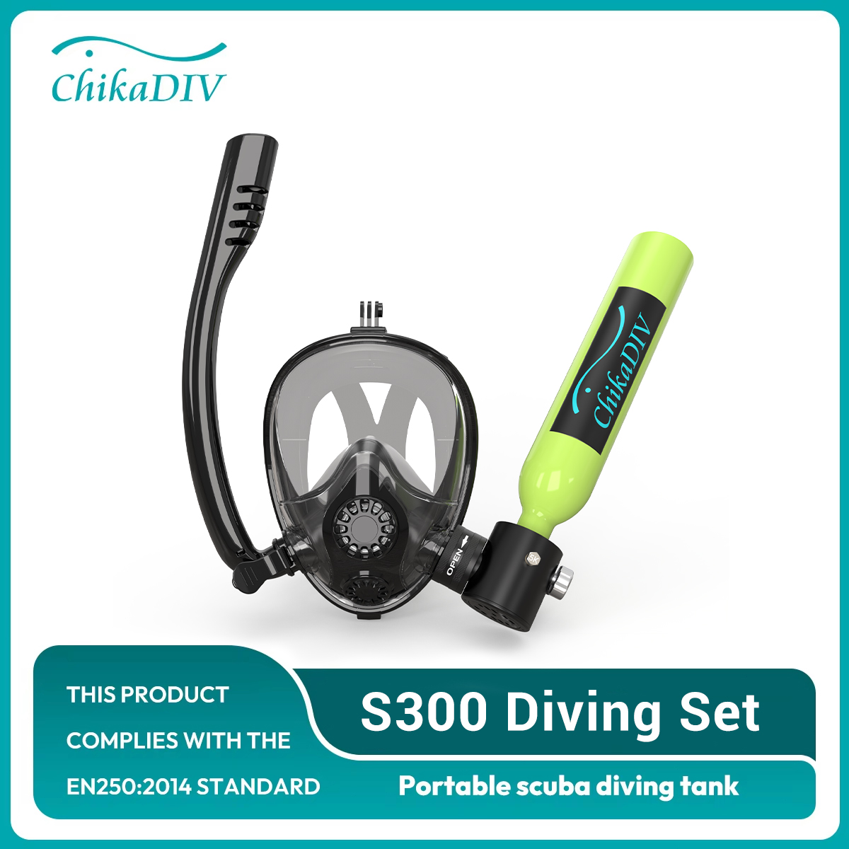 Máscara de Snorkel ChikaDIV 0. - Oxygen Mask Non-Rebreather avaliação e preço